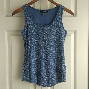 Chaps button front tank